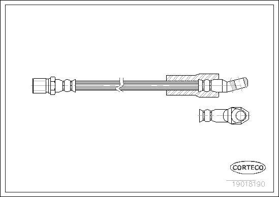 Corteco 19018190 - Flessibile del freno www.autoricambit.com