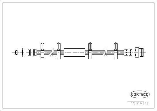 Corteco 19018140 - Flessibile del freno www.autoricambit.com