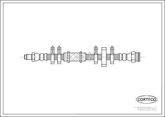 Corteco 19018142 - Flessibile del freno www.autoricambit.com