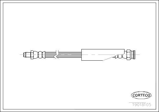 Corteco 19018105 - Flessibile del freno www.autoricambit.com