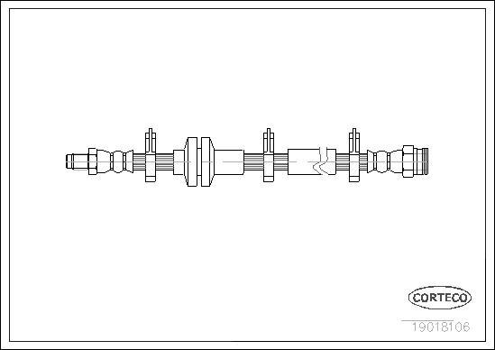 Corteco 19018106 - Flessibile del freno www.autoricambit.com