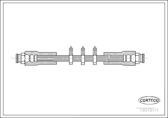 Corteco 19018111 - Flessibile del freno www.autoricambit.com