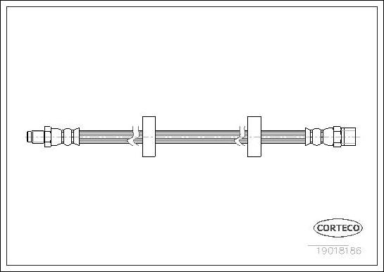 Corteco 19018186 - Flessibile del freno www.autoricambit.com