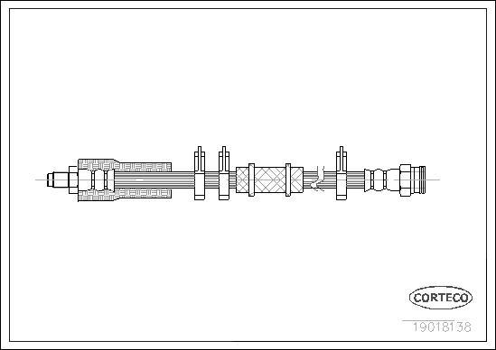 Corteco 19018138 - Flessibile del freno www.autoricambit.com