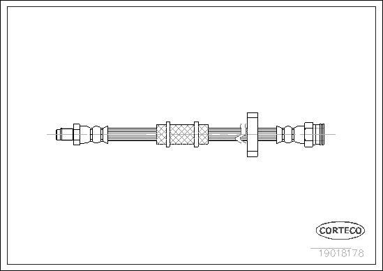 Corteco 19018178 - Flessibile del freno www.autoricambit.com