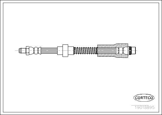 Corteco 19018895 - Flessibile del freno www.autoricambit.com