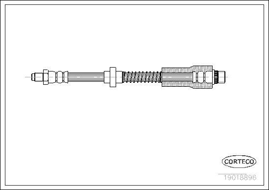 Corteco 19018896 - Flessibile del freno www.autoricambit.com