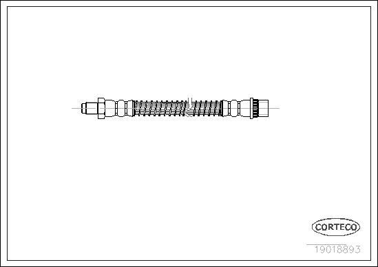 Corteco 19018893 - Flessibile del freno www.autoricambit.com