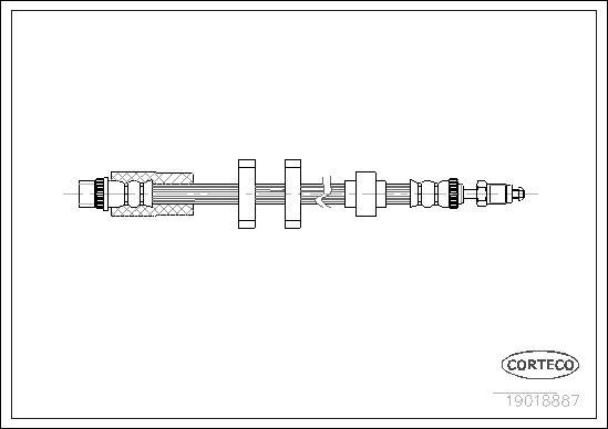 Corteco 19018887 - Flessibile del freno www.autoricambit.com