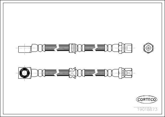 Corteco 19018873 - Flessibile del freno www.autoricambit.com