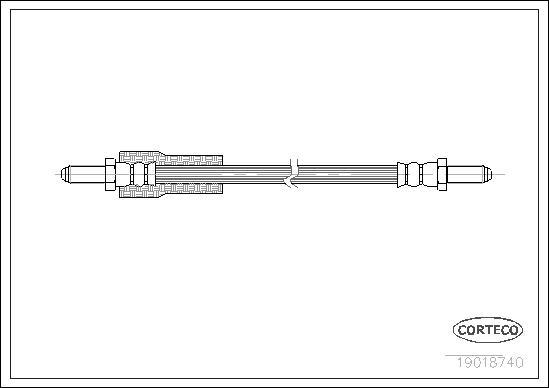 Corteco 19018740 - Flessibile del freno www.autoricambit.com