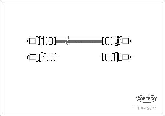 Corteco 19018741 - Flessibile del freno www.autoricambit.com