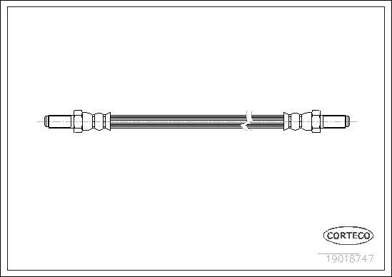 Corteco 19018747 - Flessibile del freno www.autoricambit.com