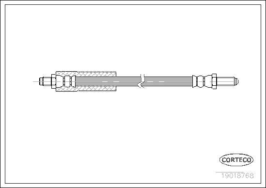 Corteco 19018768 - Flessibile del freno www.autoricambit.com