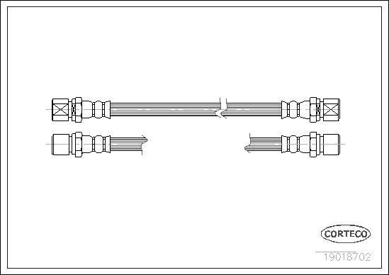 Corteco 19018702 - Flessibile del freno www.autoricambit.com