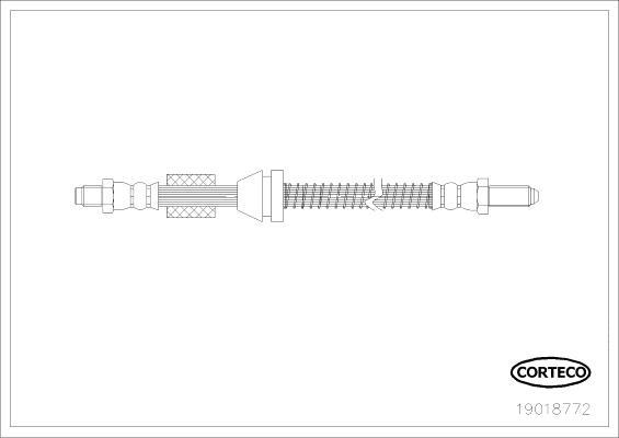 Corteco 19018772 - Flessibile del freno www.autoricambit.com