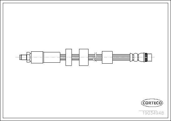 Corteco 19034948 - Flessibile del freno www.autoricambit.com