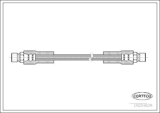 Corteco 19034639 - Flessibile del freno www.autoricambit.com