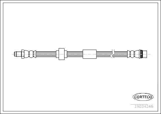 Corteco 19034346 - Flessibile del freno www.autoricambit.com