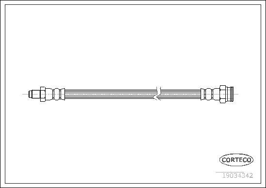 Corteco 19034342 - Flessibile del freno www.autoricambit.com