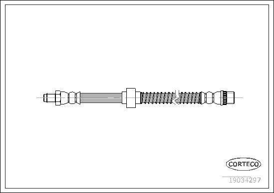 Corteco 19034297 - Flessibile del freno www.autoricambit.com