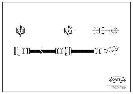 Corteco 19034289 - Flessibile del freno www.autoricambit.com