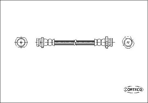 Corteco 19035098 - Flessibile del freno www.autoricambit.com