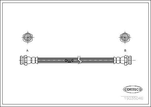 Corteco 19035046 - Flessibile del freno www.autoricambit.com