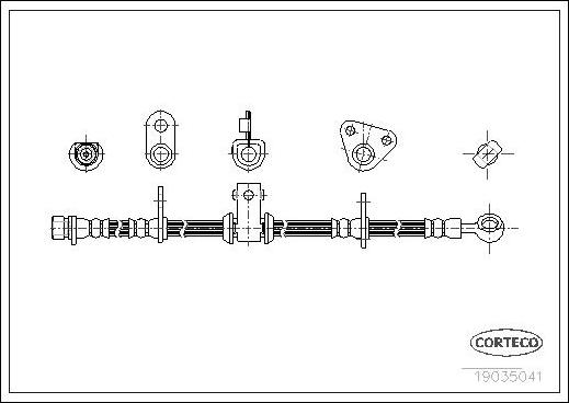 Corteco 19035041 - Flessibile del freno www.autoricambit.com