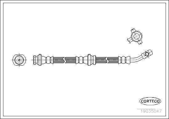 Corteco 19035047 - Flessibile del freno www.autoricambit.com