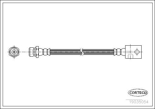 Corteco 19035054 - Flessibile del freno www.autoricambit.com