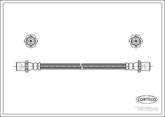 Corteco 19035055 - Flessibile del freno www.autoricambit.com