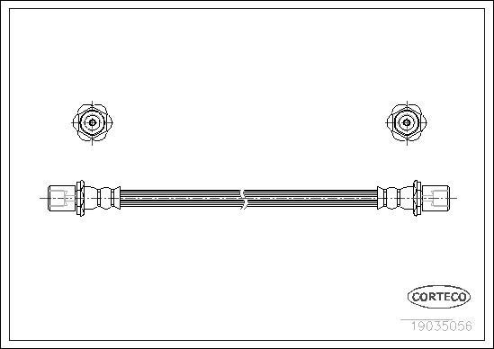 Corteco 19035056 - Flessibile del freno www.autoricambit.com