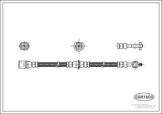 Corteco 19035052 - Flessibile del freno www.autoricambit.com