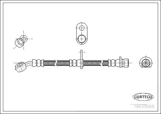 Corteco 19035069 - Flessibile del freno www.autoricambit.com