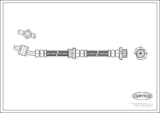 Corteco 19035087 - Flessibile del freno www.autoricambit.com