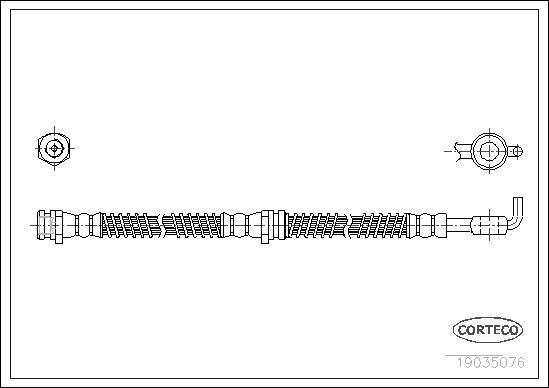 Corteco 19035076 - Flessibile del freno www.autoricambit.com