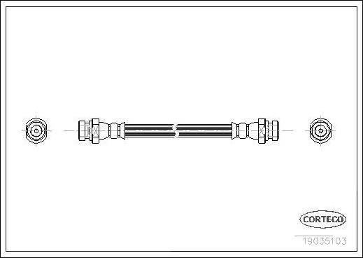 Corteco 19035103 - Flessibile del freno www.autoricambit.com