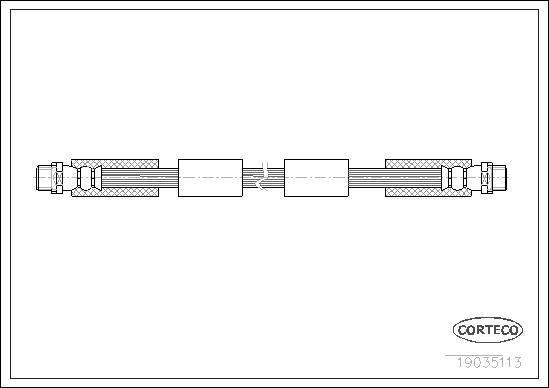 Corteco 19035113 - Flessibile del freno www.autoricambit.com