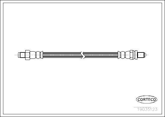 Corteco 19035123 - Flessibile del freno www.autoricambit.com