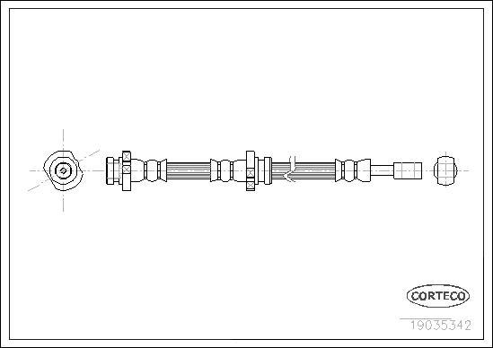 Corteco 19035342 - Flessibile del freno www.autoricambit.com