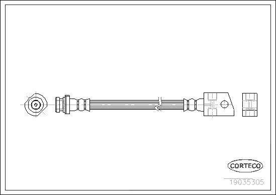 Corteco 19035305 - Flessibile del freno www.autoricambit.com