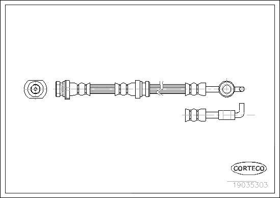 Corteco 19035303 - Flessibile del freno www.autoricambit.com