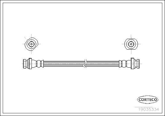 Corteco 19035334 - Flessibile del freno www.autoricambit.com