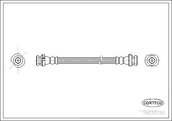 Corteco 19035330 - Flessibile del freno www.autoricambit.com