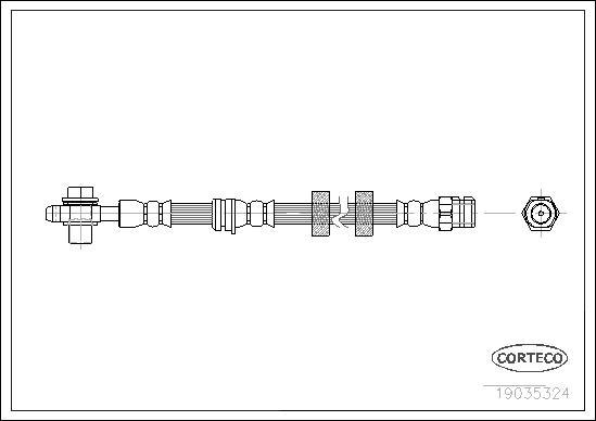 Corteco 19035324 - Flessibile del freno www.autoricambit.com