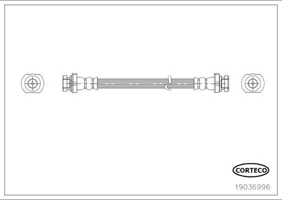 Corteco 19036996 - Flessibile del freno www.autoricambit.com