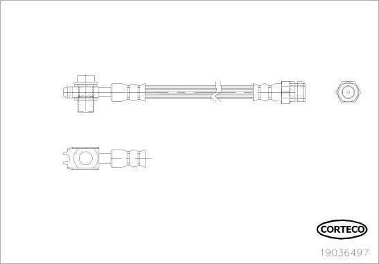 Corteco 19036497 - Flessibile del freno www.autoricambit.com