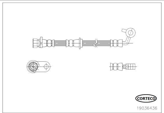 Corteco 19036436 - Flessibile del freno www.autoricambit.com