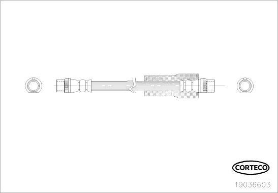 Corteco 19036603 - Flessibile del freno www.autoricambit.com